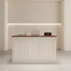French Style Cream Reception Desk - Boutique & Café Counter French Style Cream Reception Desk - Boutique & Café Counter