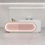 Curved Front Reception Desk - Stylish Cashier Solution