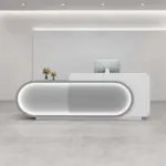 Curved Front Reception Desk - Stylish Cashier Solution