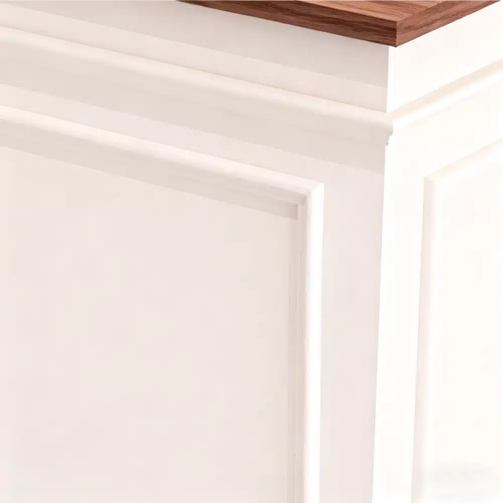 French Style Cream Reception Desk - Boutique & Café Counter French Style Cream Reception Desk - Boutique & Café Counter