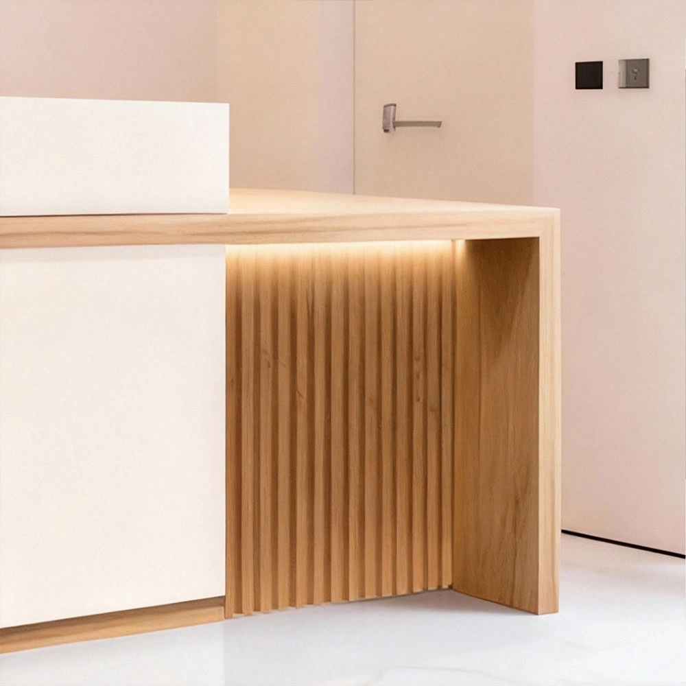 Luxury Wabi-Sabi Reception Desk - Salon & Boutique Counter Luxury Wabi-Sabi Reception Desk - Salon & Boutique Counter