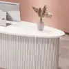 Luxury Lacquer Reception Desk - Medical Spa Clinic Counter Luxury Lacquer Reception Desk - Medical Spa Clinic Counter