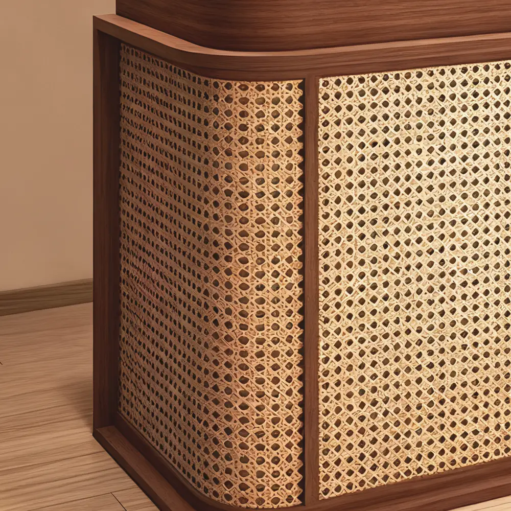 Luxury Rattan Reception Desk - Restaurant & Café Counter Luxury Rattan Reception Desk - Restaurant & Café Counter
