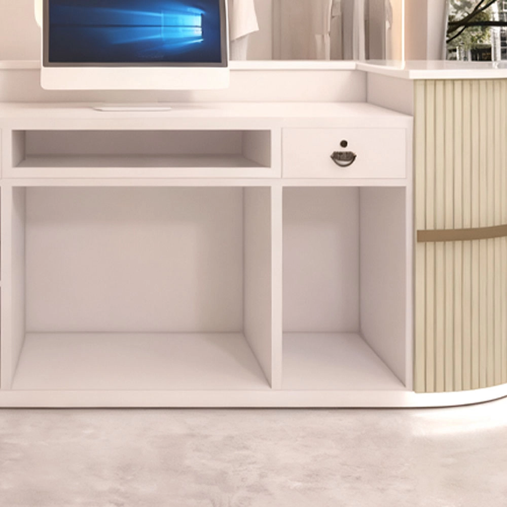 Luxury Boutique Counter - Modern Reception Desk for Salon & Apparel Store Luxury Boutique Counter - Modern Reception Desk for Salon & Apparel Store