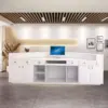 Curved Dental Reception Desk - Lacquer Clinic & Office Counter