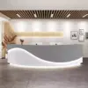Curved Dental Reception Desk - Lacquer Clinic & Office Counter