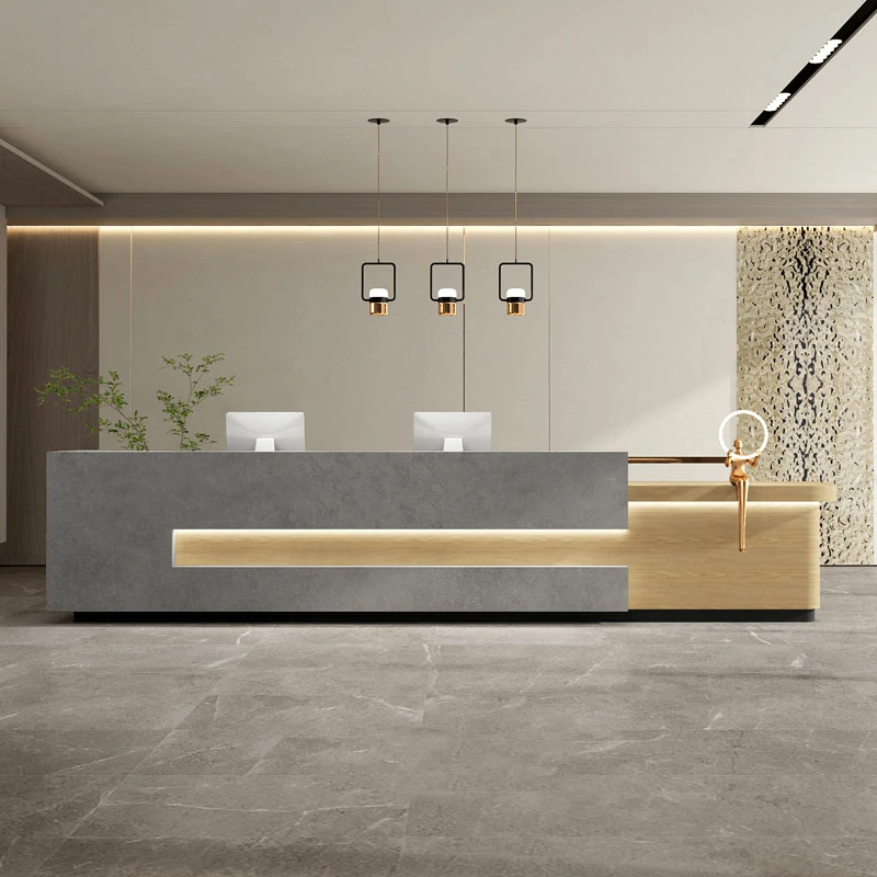 Lacquer Office Reception Desk - Hotel& Retail Counter