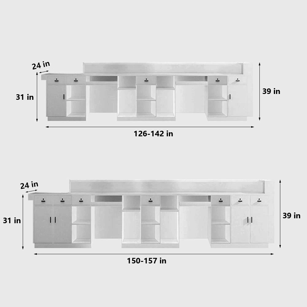Lacquer Office Reception Desk - Hotel& Retail Counter Lacquer Office Reception Desk - Hotel& Retail Counter