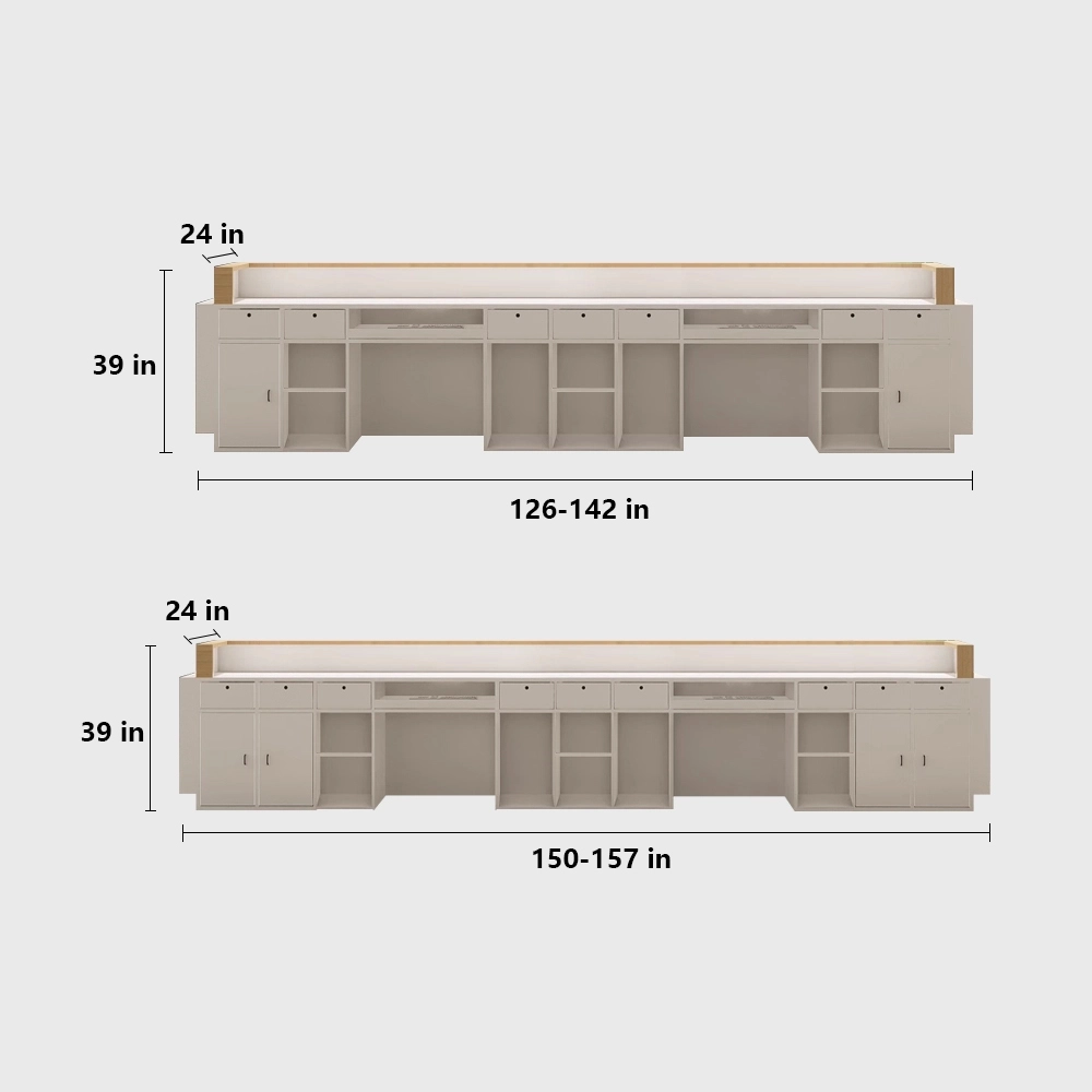 Professional Reception Desk - Office& Hotel Lobby Counter Professional Reception Desk - Office& Hotel Lobby Counter