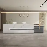 Lacquer Office Reception Desk - Hotel& Retail Counter