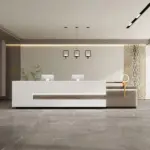 Lacquer Office Reception Desk - Hotel& Retail Counter