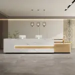 Lacquer Office Reception Desk - Hotel& Retail Counter