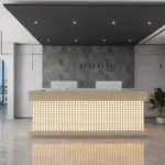 Vintage Hotel Reception Desk - Multi-Functional Bar & Retail Counter