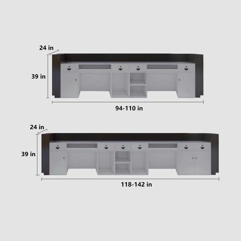 Vintage Hotel Reception Desk - Multi-Functional Bar & Retail Counter