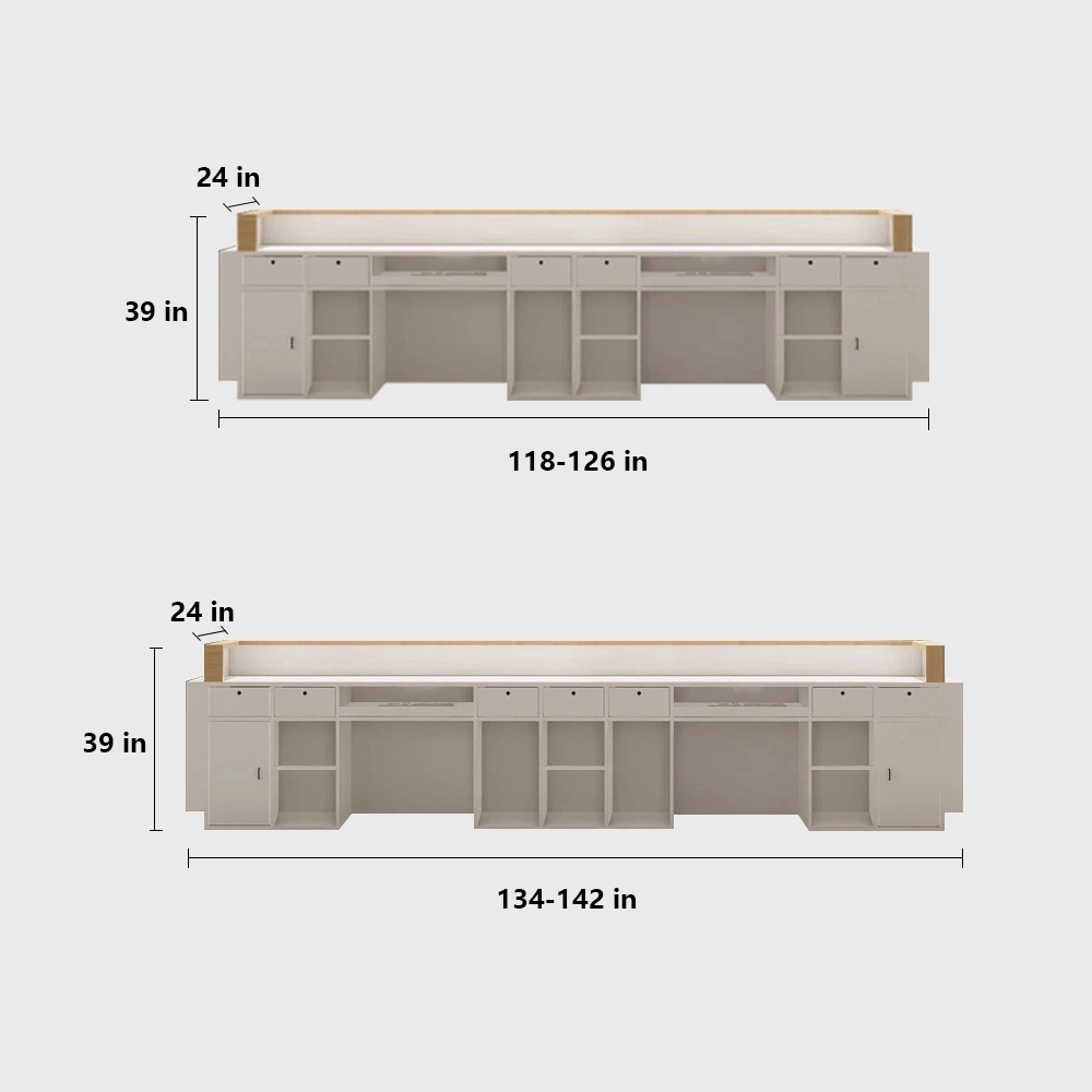 Professional Reception Desk - Office& Hotel Lobby Counter