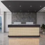 Vintage Hotel Reception Desk - Multi-Functional Bar & Retail Counter