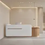 Modern Minimalist Reception Desk