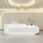 Luxury Modern Curved Reception Desk