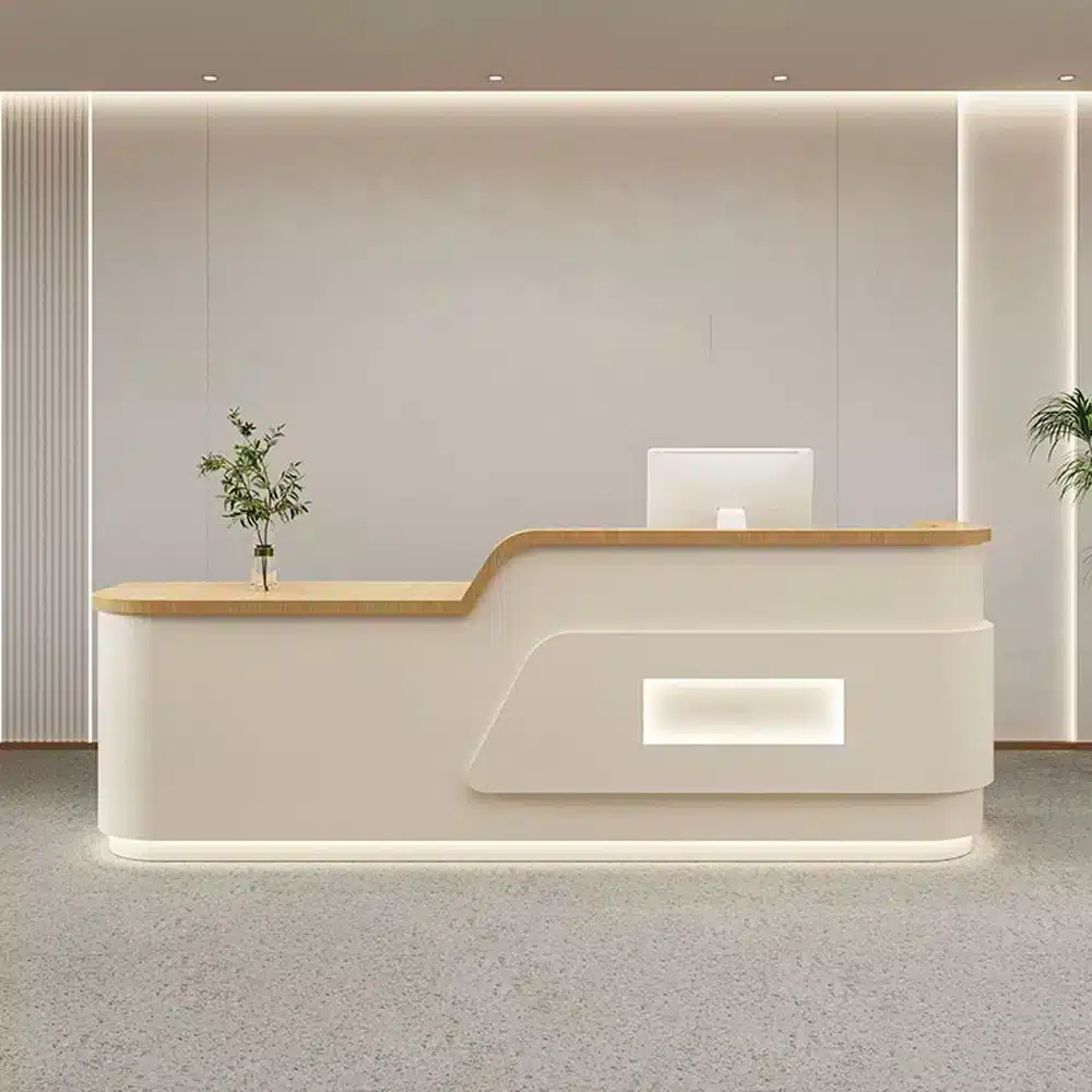Cream Style Reception Desk - Training Center & Boutique Counter