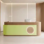 Luxury Cream Reception Desk -  Dance Studio & Boutique Counter