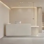 Modern Minimalist Reception Desk