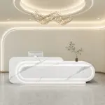 Luxury Modern Curved Reception Desk