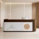 Luxury Cream Reception Desk -  Dance Studio & Boutique Counter