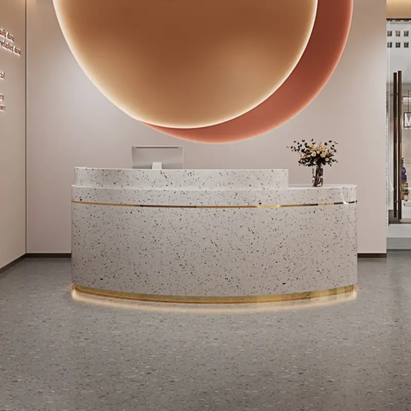 Premium Curved Reception Desks for Dental Clinics &Beauty Salons