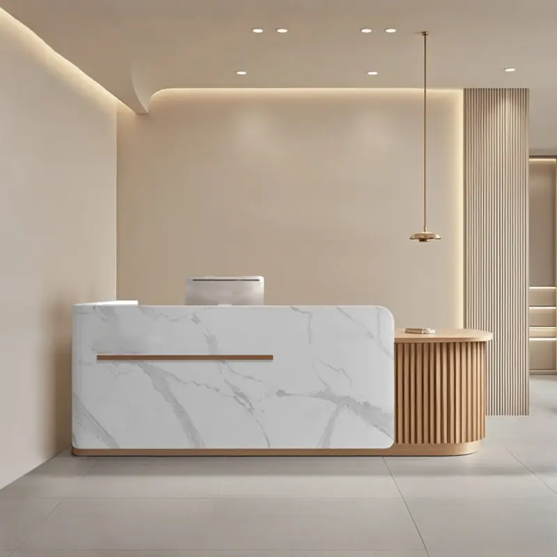 Modern Minimalist Reception Desk