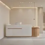 Modern Minimalist Reception Desk