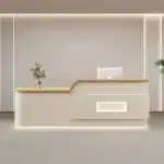 Cream Style Reception Desk - Training Center & Boutique Counter