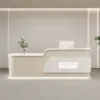 Cream Style Reception Desk - Training Center & Boutique Counter