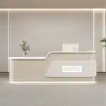 Cream Style Reception Desk - Training Center & Boutique Counter