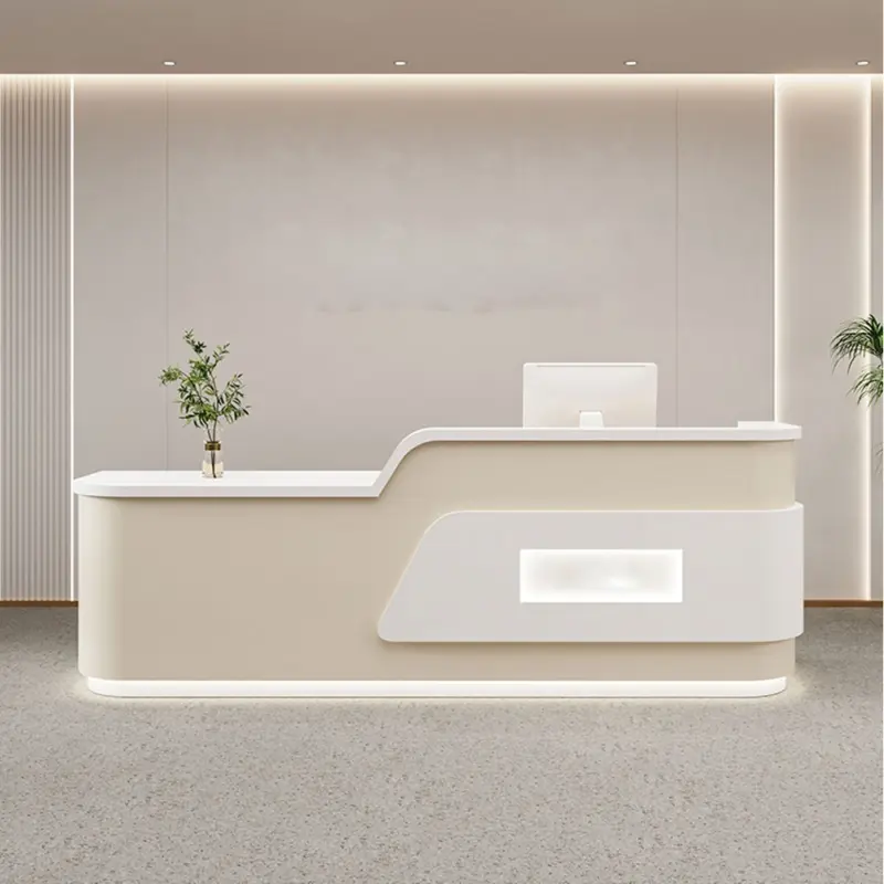 Cream Style Reception Desk - Training Center & Boutique Counter