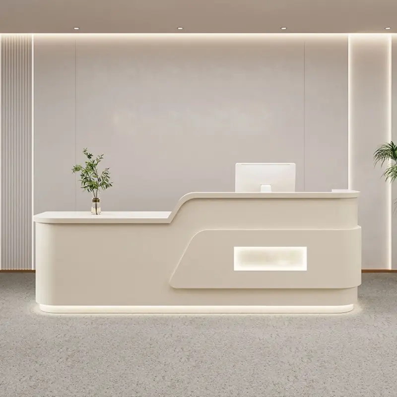 Cream Style Reception Desk - Training Center & Boutique Counter