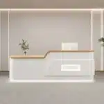 Cream Style Reception Desk - Training Center & Boutique Counter