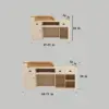 Cream Style Reception Desk - Training Center & Boutique Counter Cream Style Reception Desk - Training Center & Boutique Counter