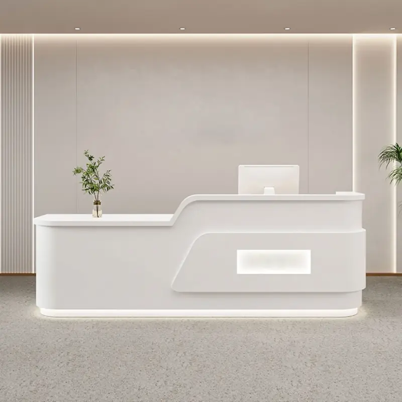 Cream Style Reception Desk - Training Center & Boutique Counter