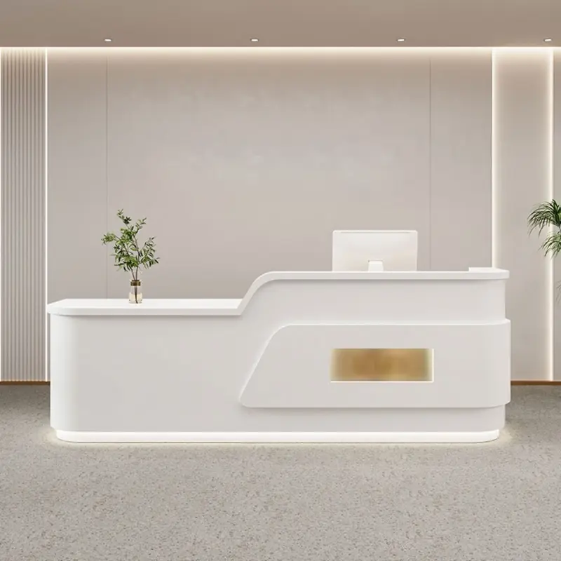Cream Style Reception Desk - Training Center & Boutique Counter