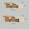 Cream Style Reception Desk - Training Center & Boutique Counter Cream Style Reception Desk - Training Center & Boutique Counter