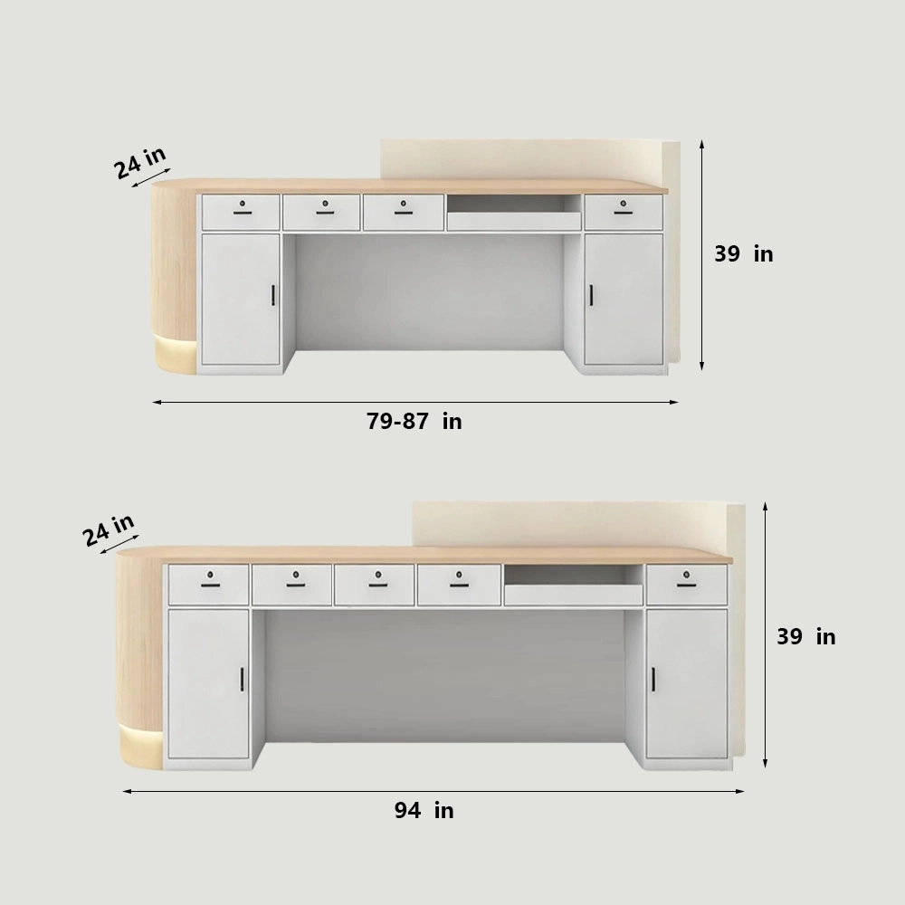 Curved Reception Desks for Beauty Salons & Spas Curved Reception Desks for Beauty Salons & Spas