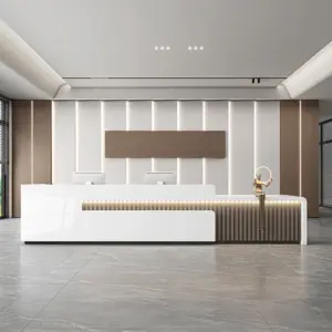 Lacquer Office Reception Desk - Hotel& Retail Counter