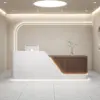 High-Gloss Lacquer Reception Desks