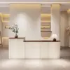 Modern Lacquer & Cream Style Reception Desks for Clothing Stores