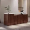 Modern Lacquer & Cream Style Reception Desks for Clothing Stores