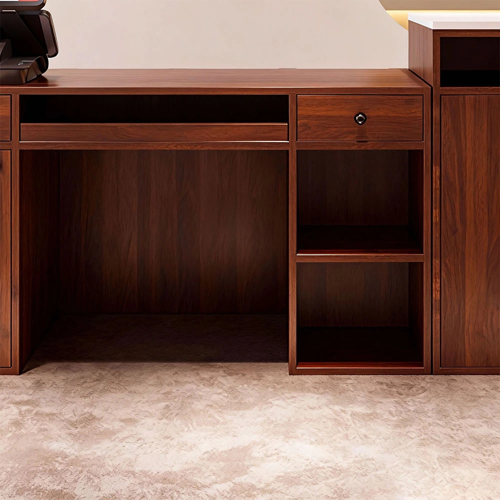 Modern Lacquer & Cream Style Reception Desks for Clothing Stores Modern Lacquer & Cream Style Reception Desks for Clothing Stores