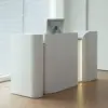 Premium White Lacquer Reception Desk for Hotel Lobby