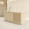 Solid Wood Boutique Counter - Women's Store & Salon Reception Desk