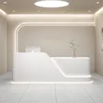 High-Gloss Lacquer Reception Desks