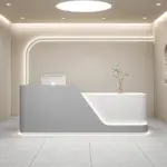 High-Gloss Lacquer Reception Desks